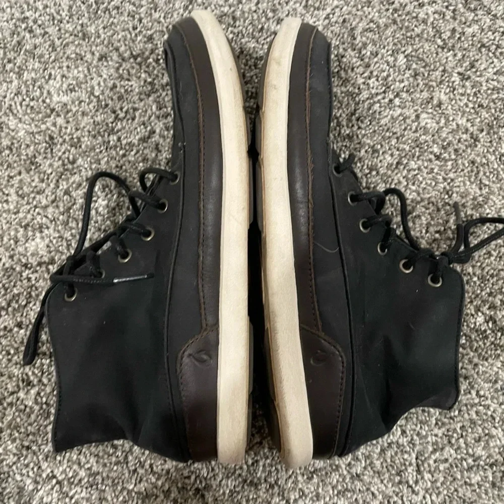 Olukai Nalukai Kapa men's black canvas chukka shoe, size 9.5